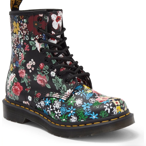 Dr. Martens Shoes - Floral Mash Up 1460 Pascal Dr. Martens Boots